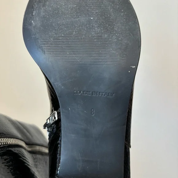 Everlane Boss Boot Black Patent - Picture 13 of 16